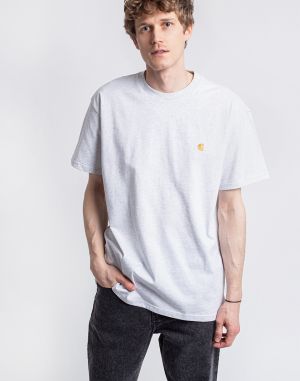 Carhartt WIP S/S Chase T-Shirt Ash Heather / Gold