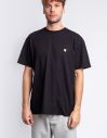 Carhartt WIP S/S Chase T-Shirt Black / Gold galéria