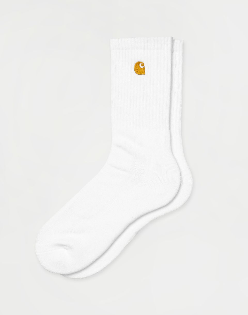 Carhartt WIP Chase Socks White / Gold