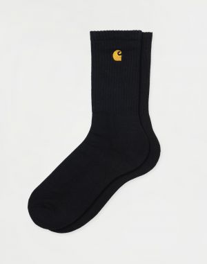 Carhartt WIP Chase Socks Black / Gold