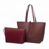 Hnedá kabelka Reversible Contrast Shopper Tote Bag galéria