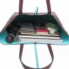 Hnedá kabelka Reversible Contrast Shopper Tote Bag galéria