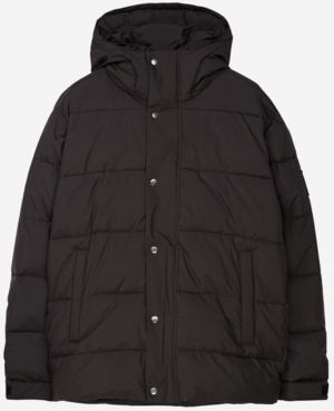 Čierna prešívaná unisex bunda Outpost Jacket