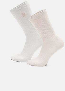 Two Pair Ribbed Boot Socks