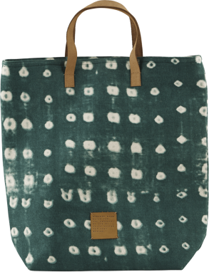 Zelená nákupná taška Batik