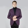Bordovo-hnedé sako Slim Cain galéria