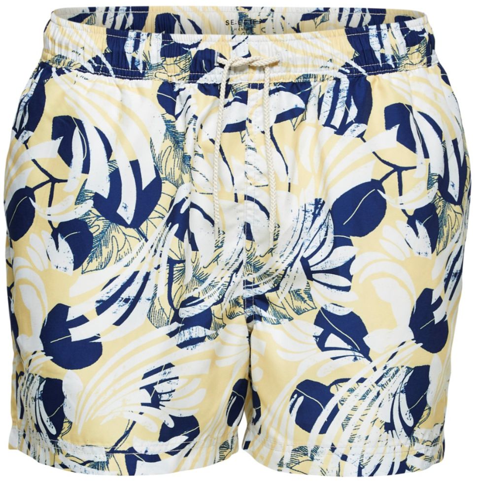 Žlté šortkové plavky Classic Aop Swimshorts