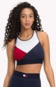 Červeno-modrá podprsenka Colour-Blocked Cotton Bralette galéria