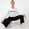 Biela crop mikina Rochester Crewneck Croptop galéria