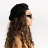 Čierna vlnená baretka Monty Wool Beret galéria