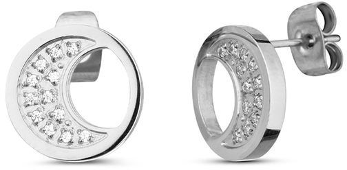 VUCH Náušnice Moon Silver