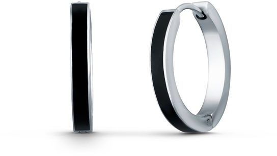 VUCH Náušnice Black Sara Silver