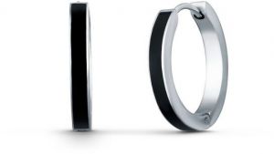 VUCH Náušnice Black Sara Silver