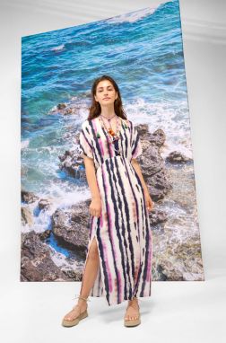 Šaty maxi tie-dye