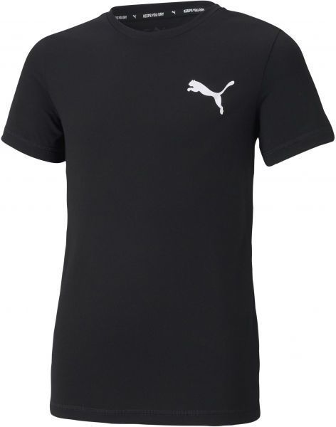 Puma ACTIVE SMALL LOGO TEE Chlapčenské športové tričko, čierna, veľkosť
