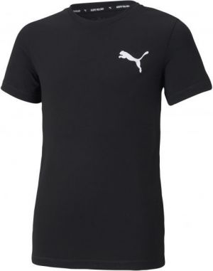 Puma ACTIVE SMALL LOGO TEE Chlapčenské športové tričko, čierna, veľkosť