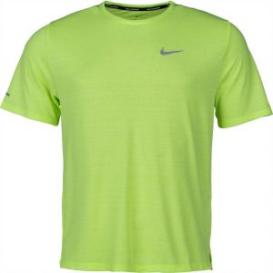 Nike DRI-FIT MILER Pánske bežecké tričko, zelená, veľkosť