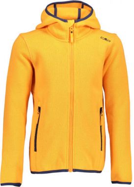 CMP KID G FIX HOOD JACKET Dievčenská mikina, oranžová, veľkosť 116