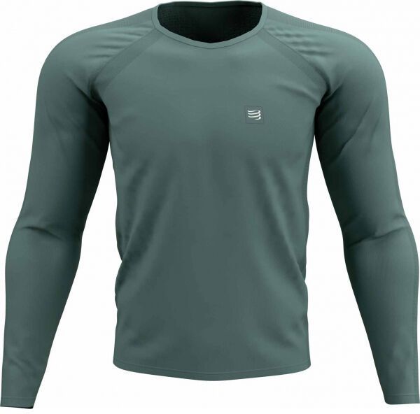 Compressport TRAINING TSHIRT LS Pánske tréningové tričko s dlhým rukávom, svetlo zelená, veľkosť