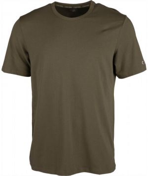 Calvin Klein S/S CREW NECK Pánske tričko, khaki, veľkosť