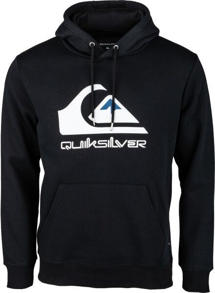 Quiksilver BIG LOGO HOOD Pánska mikina, čierna, veľkosť