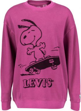 Levi's® UNBASIC CREW SWEATSHIRT Dámska mikina, ružová, veľkosť