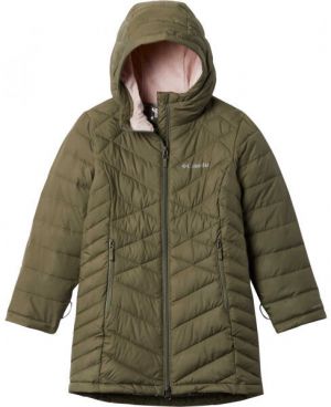 Columbia G HEAVENLY LONG JACKET Dievčenská bunda, khaki, veľkosť