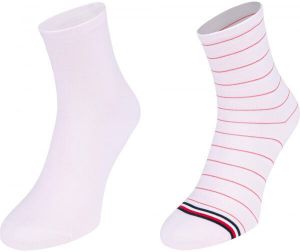 Tommy Hilfiger WOMEN SHORT SOCK 2P PREPPY Dámske ponožky, ružová, veľkosť