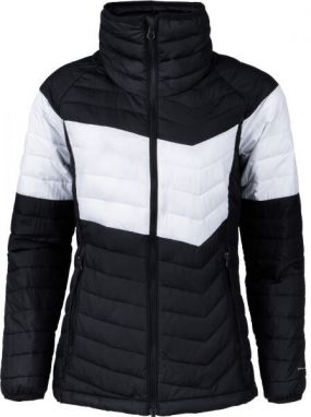 Columbia POWDER LITE BLOCKED JACKET Dámska bunda, čierna, veľkosť