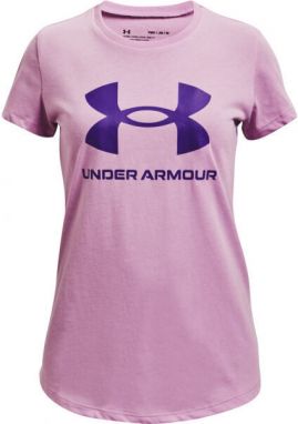 Under Armour LIVE SPORTSTYLE GRAPHIC SS Dievčenské tričko, ružová, veľkosť