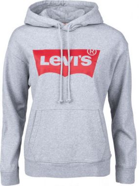 Levi's® GRAPHIC STANDARD HOODIE BATWIN Dámska mikina, sivá, veľkosť