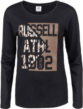 Russell Athletic L/S CREWNECK TEE SHIRT Dámske tričko, čierna, veľkosť