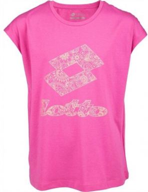 Lotto SMART G III TEE JS Dievčenské tričko, ružová, veľkosť