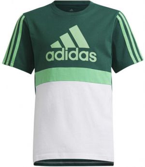 adidas CB TEE tmavo zelená 152 - Chlapčenské tričko