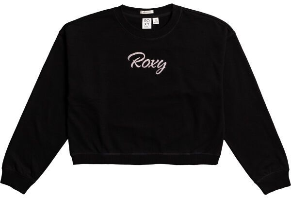Roxy BREAK AWAY CREW Dámska mikina, čierna, veľkosť