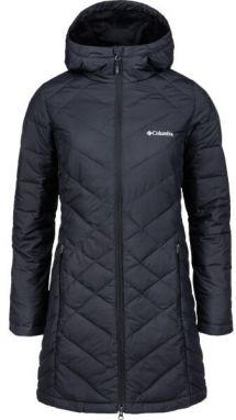 Columbia HEAVENLY HOODED LONG JACKET Dámska predĺžená bunda, čierna, veľkosť