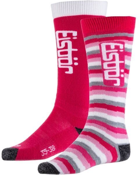 Eisbär JR SKI COMFORT 2PACK Detské lyžiarske ponožky, ružová, veľkosť 31-34