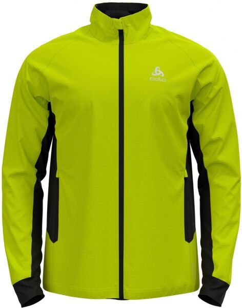 Odlo BRENSHOLMEN Pánska bunda na bežky, reflexný neón, veľkosť