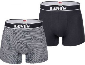 Levi's® MEN BACK IN SESSION TRUNK 3P Pánske boxerky, čierna, veľkosť