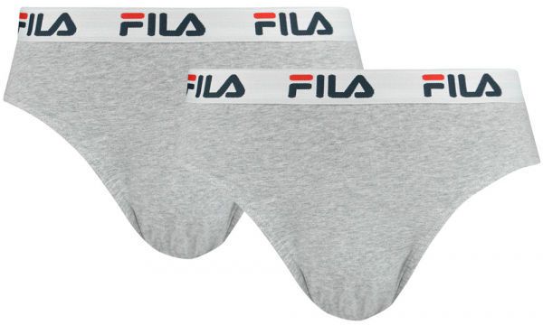 Fila MAN BRIEF 2-PACK Pánske slipy, sivá, veľkosť XXL