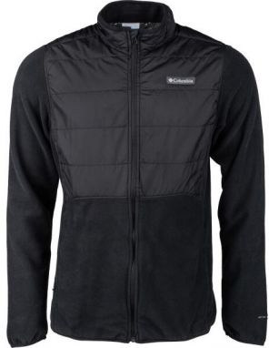 Columbia BASIN BUTTE FLEECE FULL ZIP Pánska hybridná bunda, čierna, veľkosť