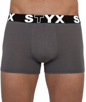 Styx MEN'S BOXERS SPORTS RUBBER Pánske boxerky, tmavo sivá, veľkosť