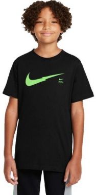Nike NSW ZIGZAG SS TEE Chlapčenské tričko, čierna, veľkosť