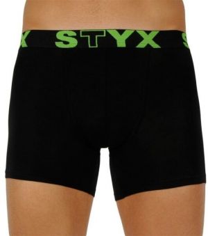 Styx MEN'S BOXERS LONG SPORTS RUBBER Pánske boxerky, čierna, veľkosť