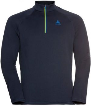 Odlo MIDLAYER 1/2 ZIP BESSO Pánska mikina, tmavo modrá, veľkosť XXL