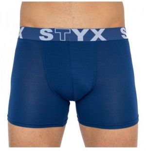 Styx MEN'S BOXERS LONG SPORTS RUBBER Pánske boxerky, modrá, veľkosť