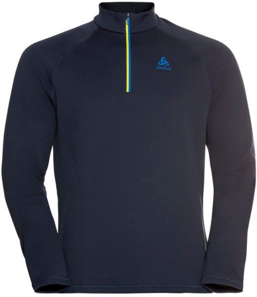 Odlo MIDLAYER 1/2 ZIP BESSO Pánska mikina, tmavo modrá, veľkosť XXL
