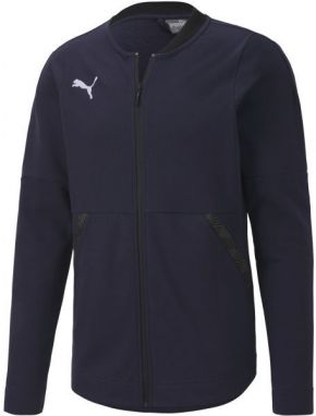 Puma TEAM FINAL 21 CASUALS JACKET Pánska bunda, tmavo modrá, veľkosť