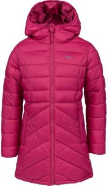 ALPINE PRO ARICANO Dievčenský kabát, ružová, veľkosť