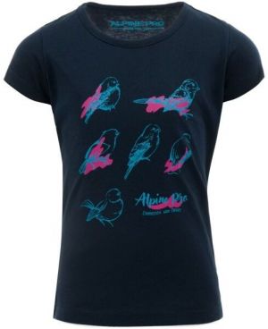ALPINE PRO GANSTO Dievčenské tričko, tmavo modrá, veľkosť